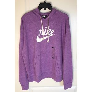 NWT Nike Purple Loose Fit Hooded Sweatshirt Women’s Size XL